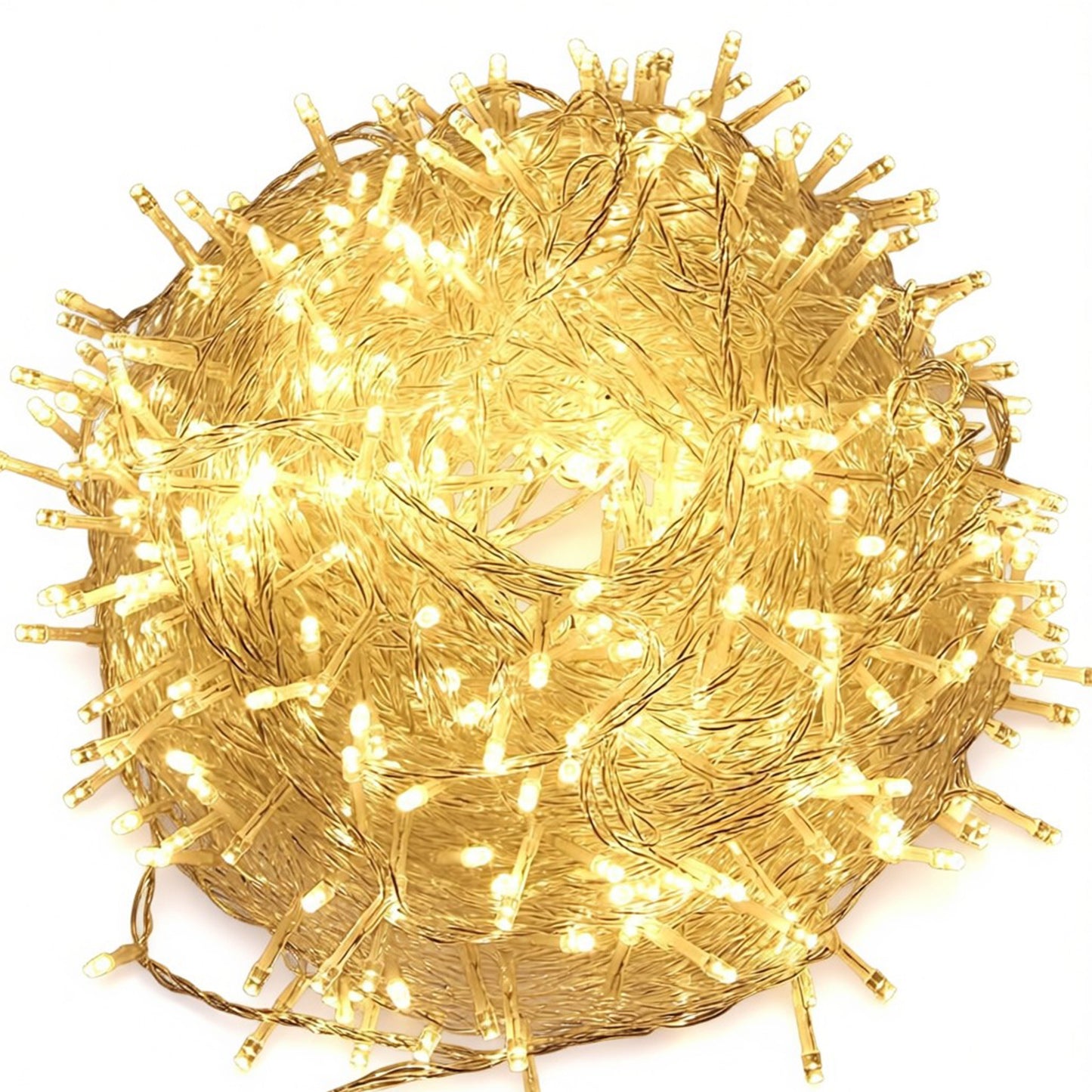 Defurhome Fairy Lights Indoor with Timer,20m 200 LED 8 Mode Christmas Lights, IP54 Waterproof Electric String Lights for Party Christmas Tree Decorations, Warm White