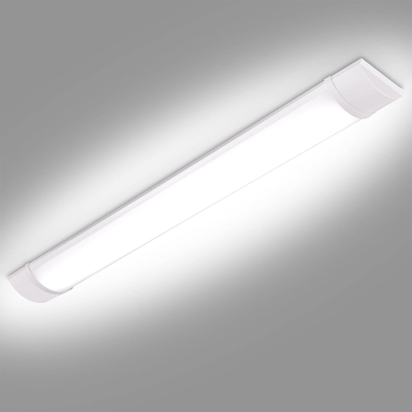 Defurhome LED Batten Light,36W 5000K Daylight White, LED Luminous Tubes，Lights Low Profile Wall or Ceiling Surface Mounted Fitting for Offices, Warehouse, Garages, Basements, Workshops