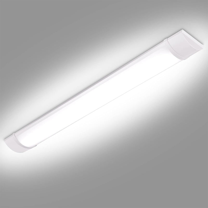Defurhome LED Batten Light,36W 5000K Daylight White, LED Luminous Tubes，Lights Low Profile Wall or Ceiling Surface Mounted Fitting for Offices, Warehouse, Garages, Basements, Workshops