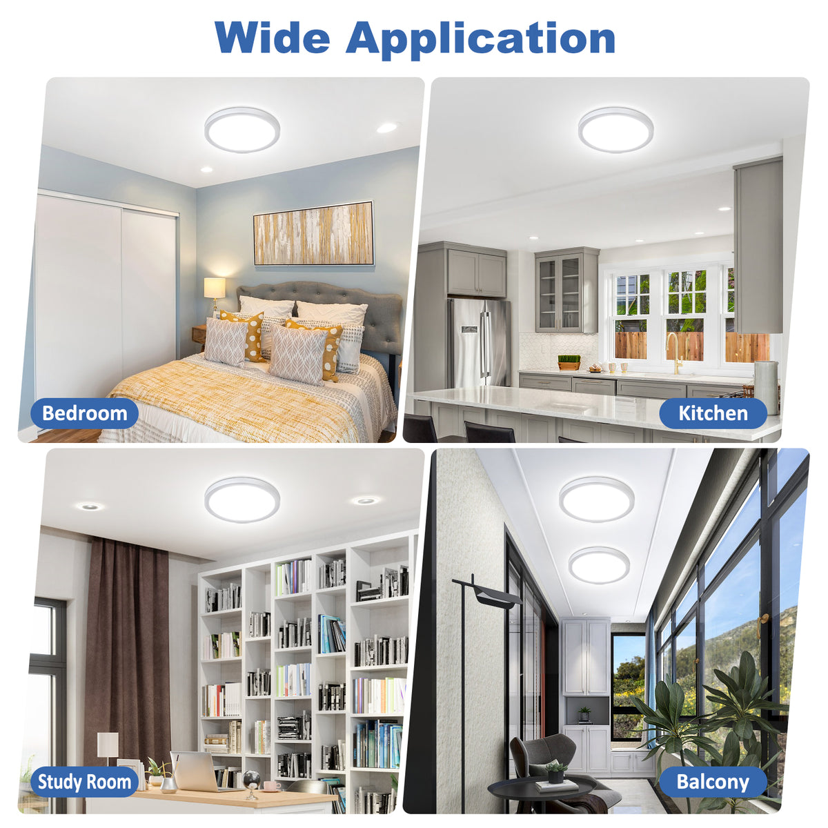 Defurhome Bathroom Ceiling Light,15W,5000K Daylight White Lighting Apparatus, Waterproof IP54 Lighting Installations,Dome,Modern,Flush Ceiling Light for Kitchen,Toilet,Porch,Bedroom,Ø18CM(White)