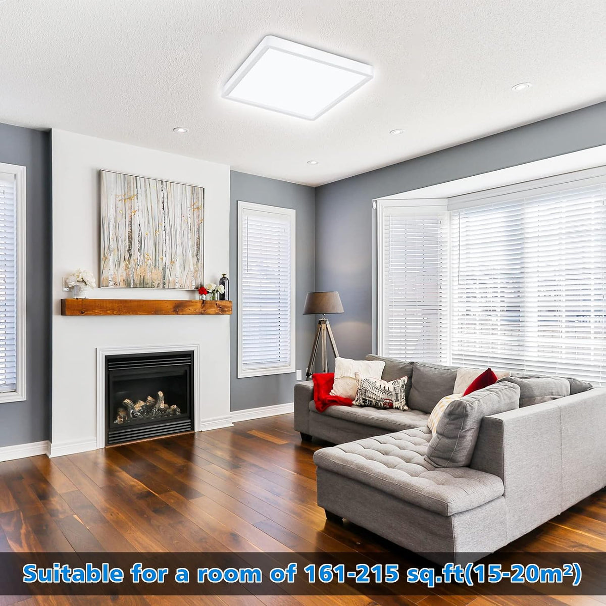Defurhome LED Ceiling Light, 24W (150W Equivalent), 2200LM, 5000K Daylight White,Waterproof IP54,Flush Mount,Modern Ceiling Light for Bathroom,Kitchen,Office,Bedroom,Utility Room,30cm(White) [Energy Class F]
